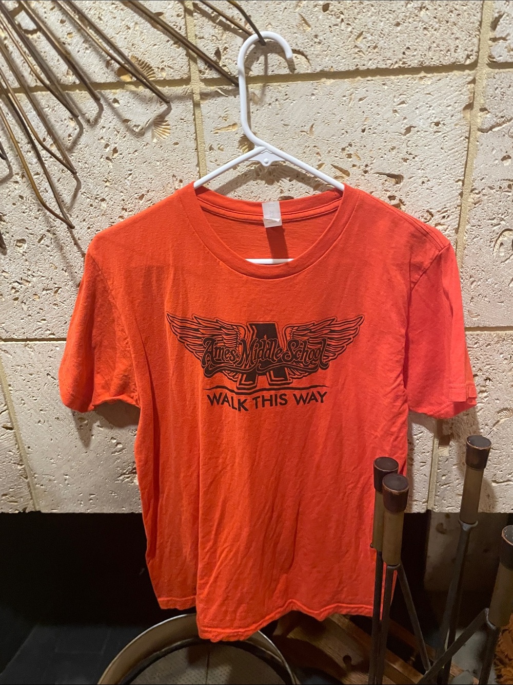 Unbranded Orange Graphic Tee - Walk This Way